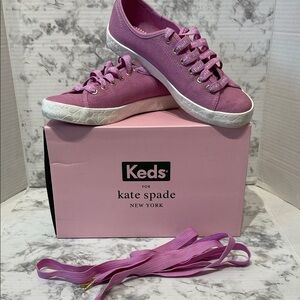 Kate Spade Kickstart Keds Pink Sneakers size 8.5